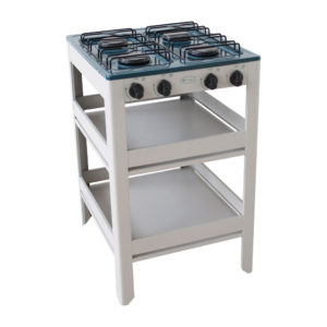 Estufa FRAGA 4 Quemadores con Anaquel FG|P910