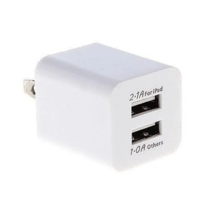 Cargador Doble Puertos Usb Cubo Pared 1 y 2 Amp PC|MT1265
