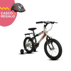 Bicicleta Black Panther Bravia Rodada 16 Con Casco BC|